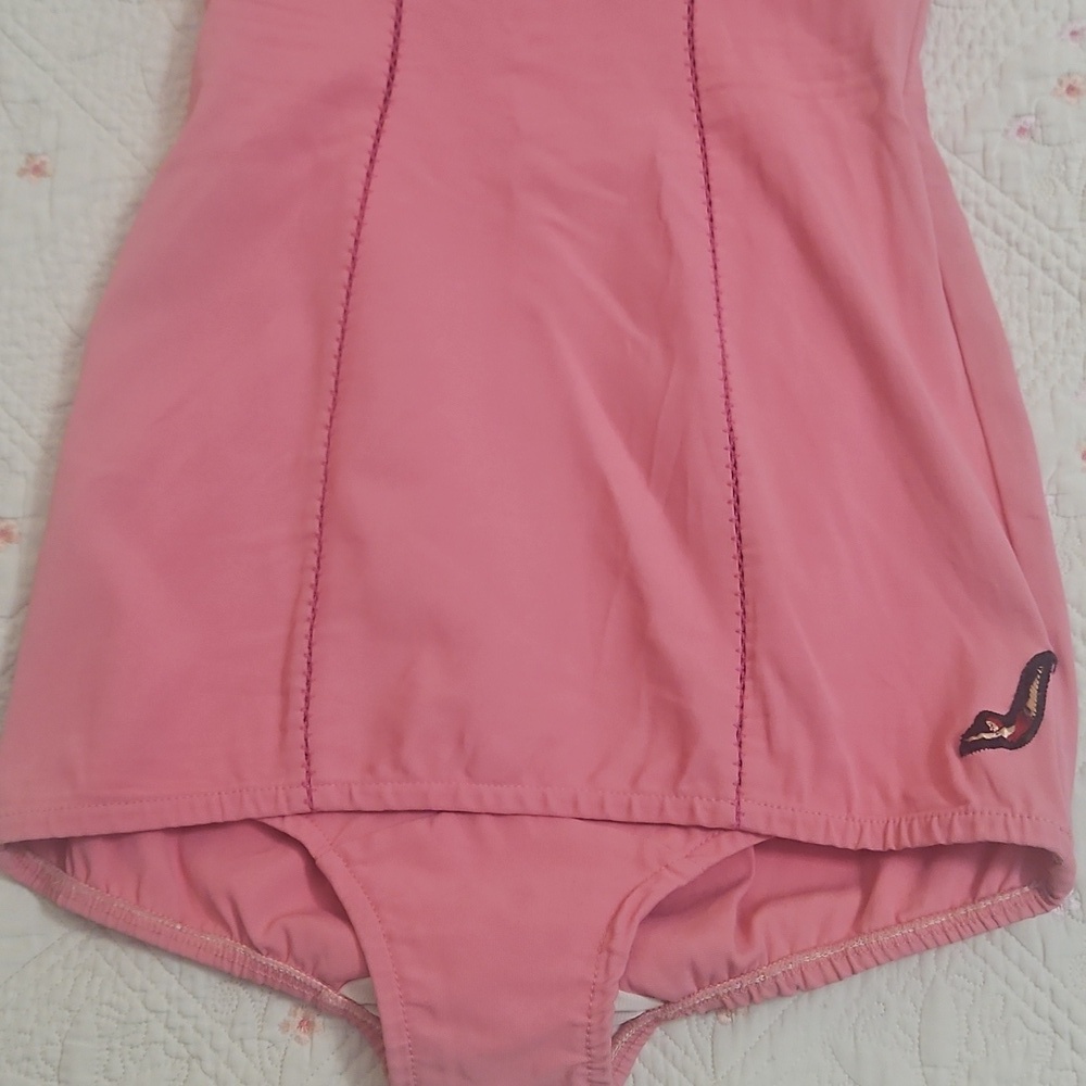 Vintage 1960s Jantzen Pink Swimsuit Pinup Style Sz 14 Womens - Picture 2 of 12